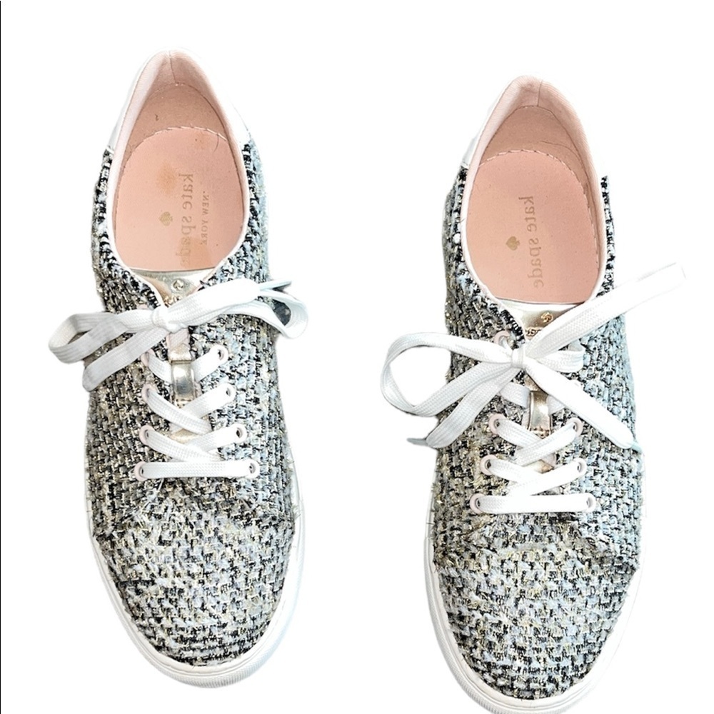 Kate Spade Gold Tweed Fleet Sneakers - Picture 5 of 5